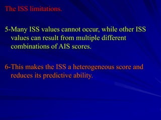 Iss Classification Trauma scoring systems | PDF