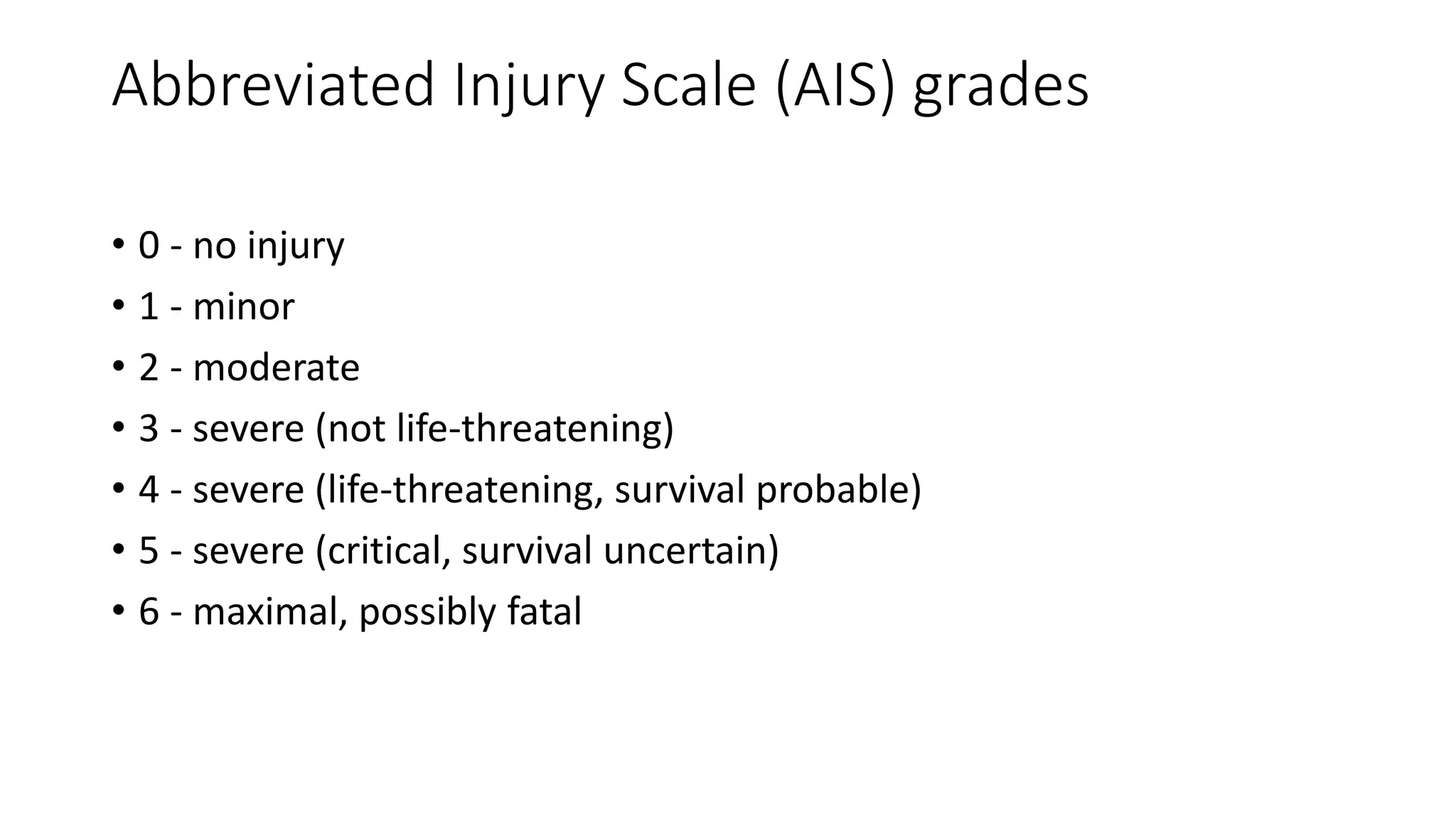 Trauma Scoring Systems pptx