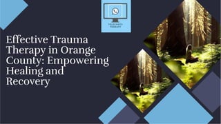 Effective Trauma
Therapy in Orange
County: Empowering
Healing and
Recovery
Effective Trauma
Therapy in Orange
County: Empowering
Healing and
Recovery
 