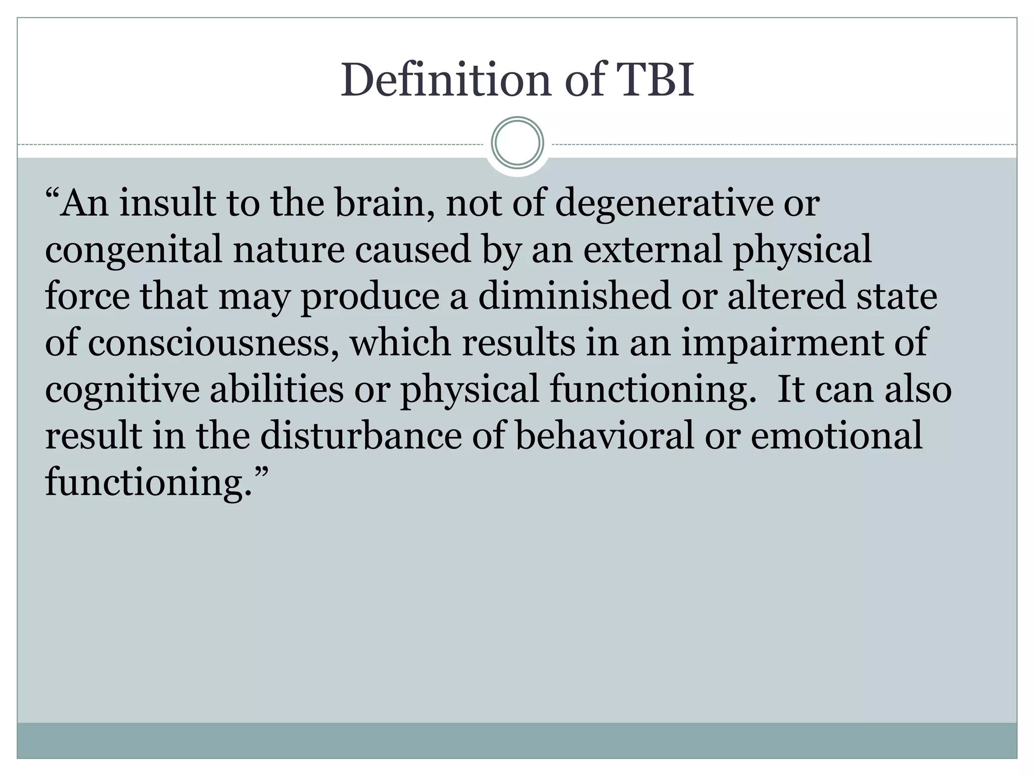 Traumatic brain injury | PPT