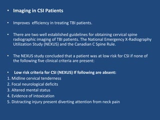 Traumatic brain injury | PPTX