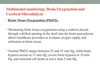 Pbto2 Monitor Traumatic brain injury (TBI) chapter 36 * | PPTX