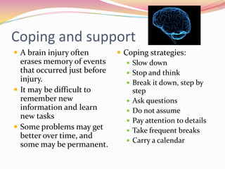 Traumatic Brain Injury Power Point | PPTX