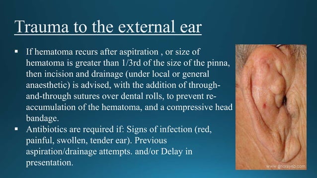Traumatic ear | PPTX | First Aid | Injuries