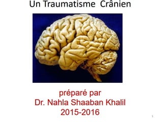 Traumatic head injury   french dr. nahla