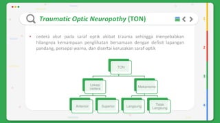 Traumatic optic neuropathy (TON)