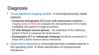 Traumatic Reticuloperitonitis Rads Traumatic retroperitoneal injury | PPSX