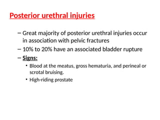 High Riding Prostate Sign Traumatic U9rological Emergency .pptxjdkkskks | PPTX