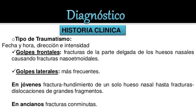 Traumatismo Nasal. Epistaxis