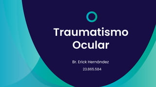 Traumatismo
Ocular
Br. Erick Hernández
23.865.584
 