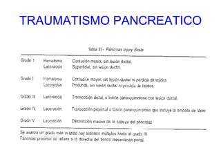 TRAUMATISMO PANCREATICO 