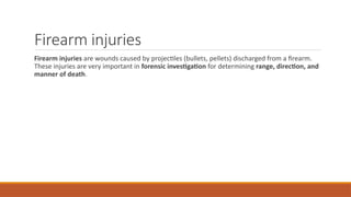 Berna Firearm Injuries Comprehensive Forensic Traumatology: Chemical and Firearm Injuries ...