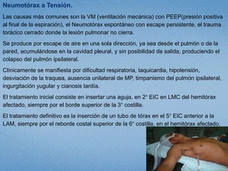 Obstrucción de la Vía Aérea.La OVA superior se puede producir por compromiso de conciencia, cuerpos extraños, secreciones, sangre. Constituye una urgencia máxima, y su resolución será inmediata.Las formas de manejo de la vía aérea pueden ser “no invasiva” e “invasiva” , otra clasificación es “vía aérea no quirúrgica” y Vía aérea quirúrgica”.Consisten someramente en el manejo manual de la vía aérea, la intubación oro o naso traqueal, la cricotiroidotomía por punción quirúrgica y la traqueotomía.