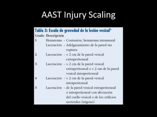 AAST Injury Scaling
 