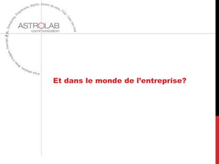 Et dans le monde de l’entreprise?
 