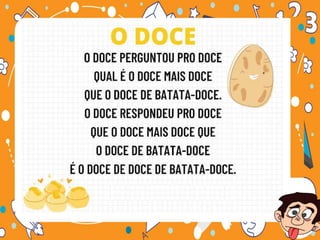  VAMOS BRINCAR DE Trava-línguas