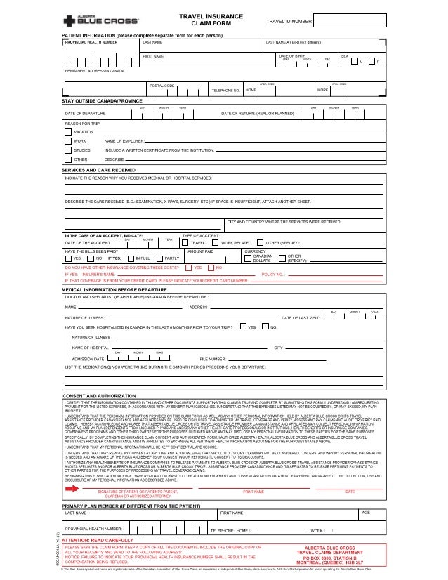 travel guard medical claim form