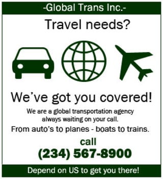 Travel ad