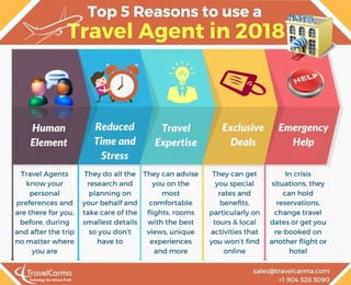 Tops 5 Reasons to use a Travel Agent in 2018