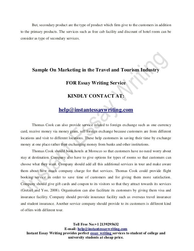 travel and tourism essay