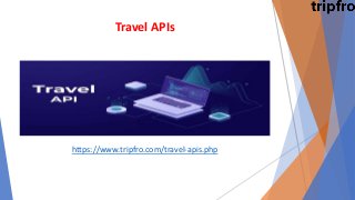 Travel APIs
https://www.tripfro.com/travel-apis.php
 