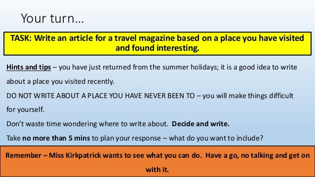 travel article critique example