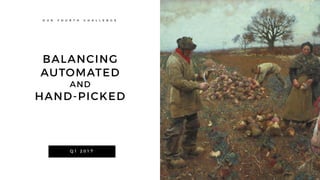 BALANCING
AUTOMATED
AND
HAND-PICKED
O U R F O U R T H C H A L L E N G E
Q 1 2 0 1 7
 