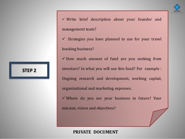 Business plan online booking