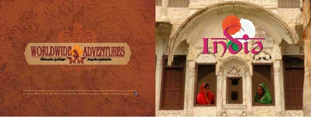 worldwide adventures india travel brochure india travel brochure