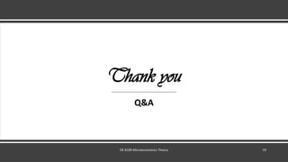 Thank you
Q&A
DE 8100 Microeconomics Theory 19
 