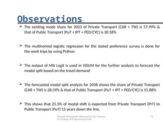 Travel Demand Based Modal Split Analysis.pptx