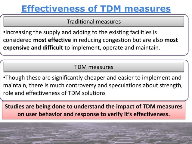 Travel Demand Management
