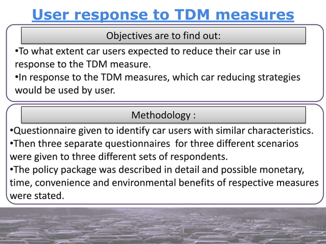 Travel Demand Management