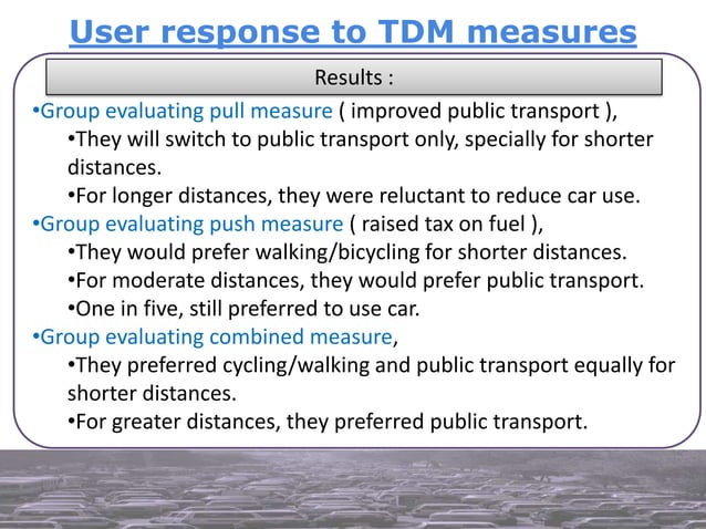 Travel Demand Management