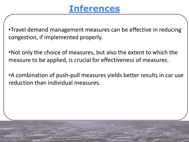Travel Demand Management