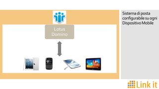 Sistema di posta
configurabile su ogni
Dispositivo Mobile

Lotus
Domino

 