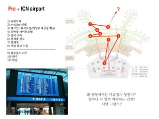Pre + ICN airport                       ?

                    7
                                    8
                        6
                            5
                    4                   3
                                    1




                                2
 