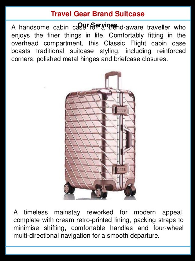 travel gear luggage