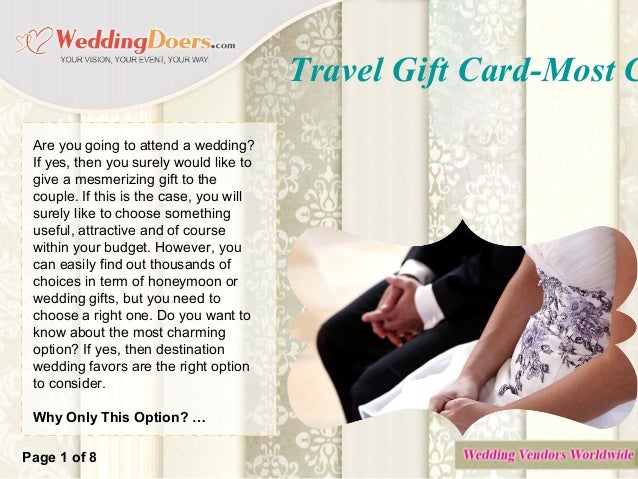 travel gift card most charming honeymoon wedding gift
