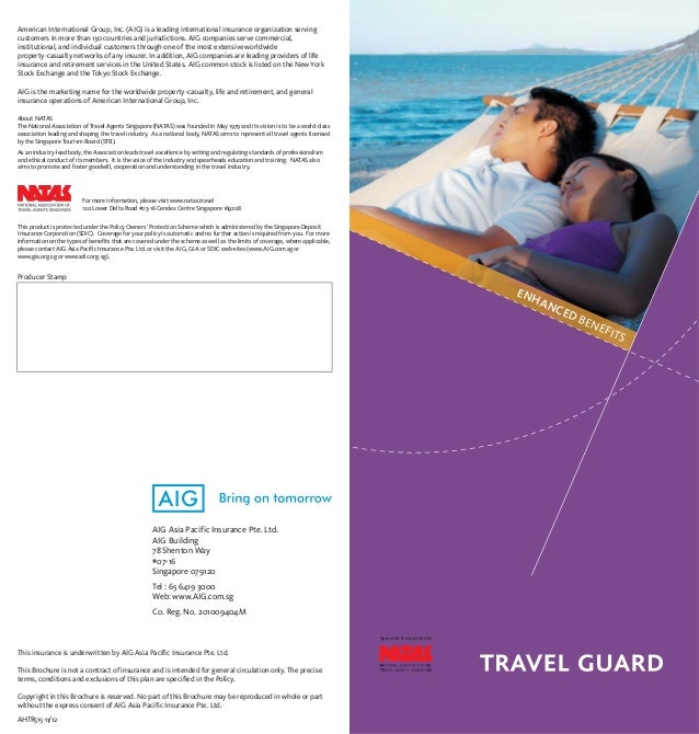travel guard tata aig brochure