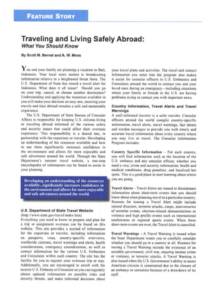 Traveling and Living Safely Abroad - AMCHAM Indonesia - The Executive Exchange Magazine