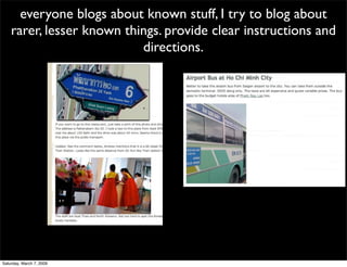 Adventures of a traveling blogger