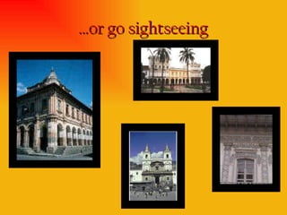 … or go sightseeing 