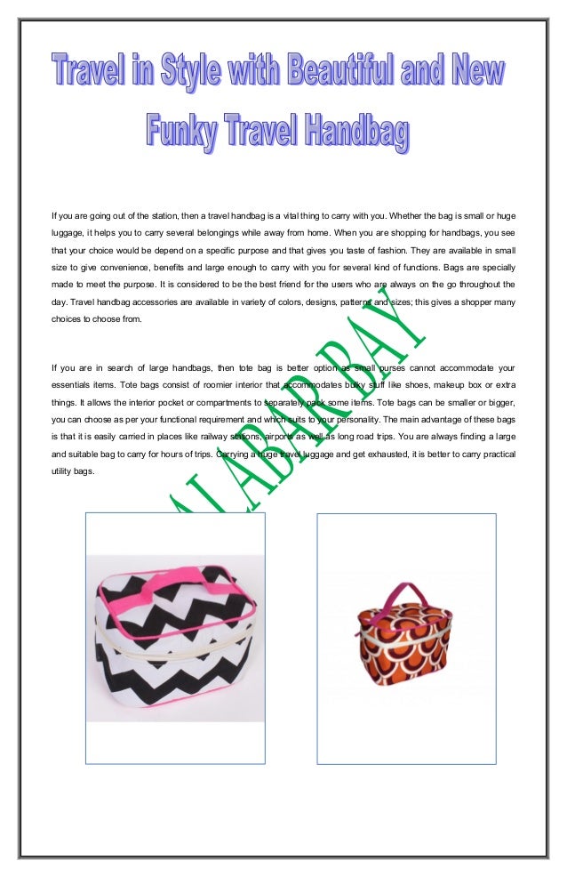 funky travel bags