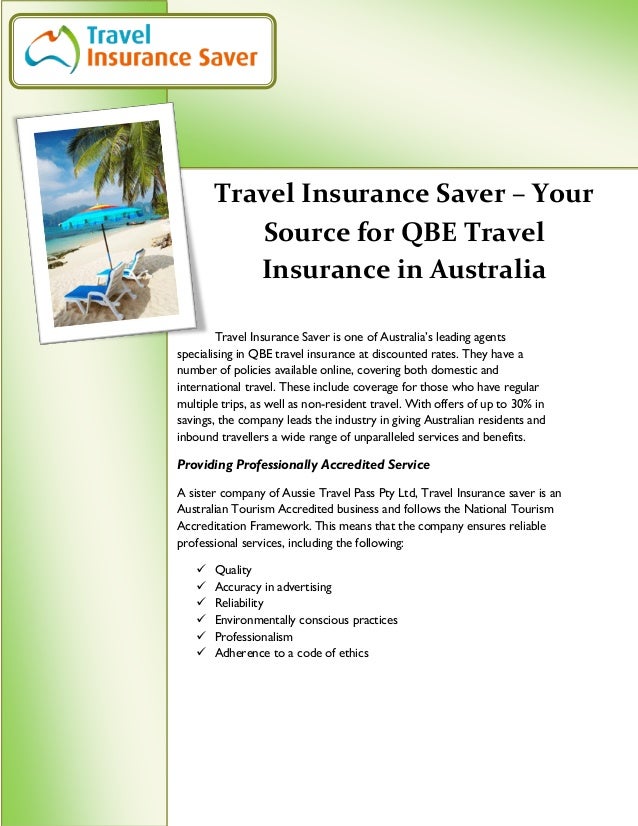 travel insurance saver your source for qbe travel insurance in australia 1 638