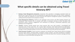 Travel Itinerary API, Travel Itinerary API | PPTX