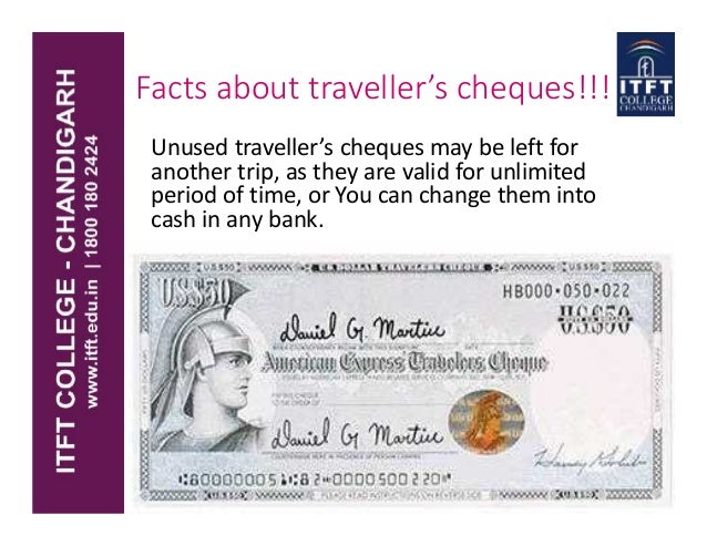 geldigheid traveller cheques
