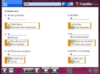 Traveller elementary_Hello