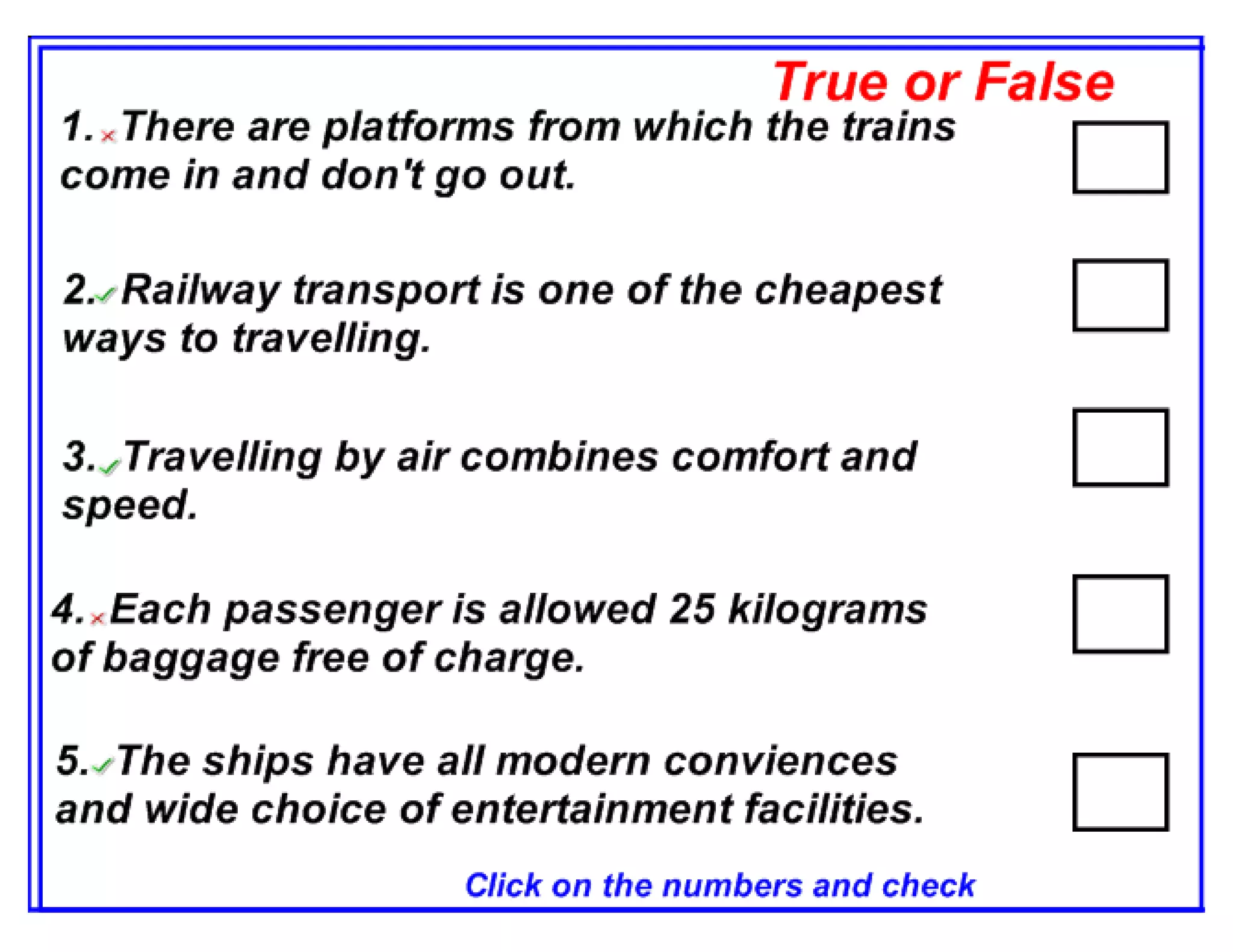 Travelling new version