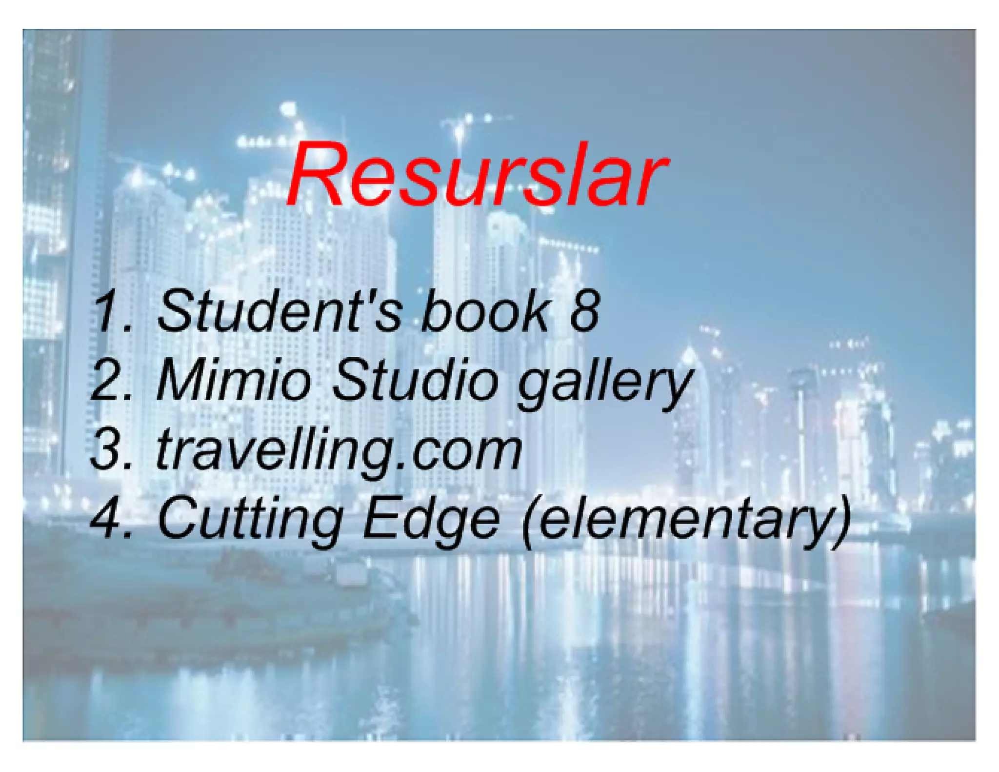 Travelling new version